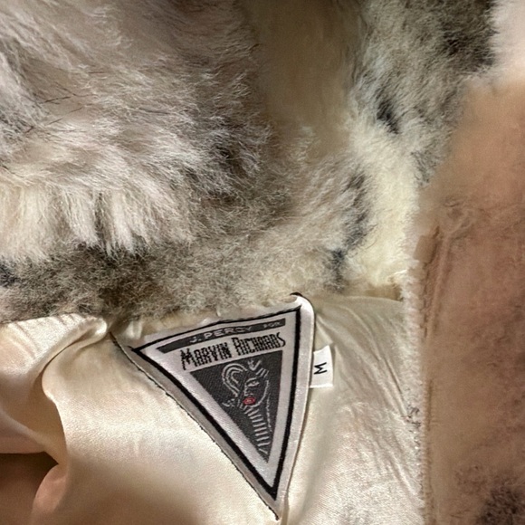 J Percy for Marvin Richards vintage Faux Fur Teddy Jacket - White and Brown - Picture 7 of 8